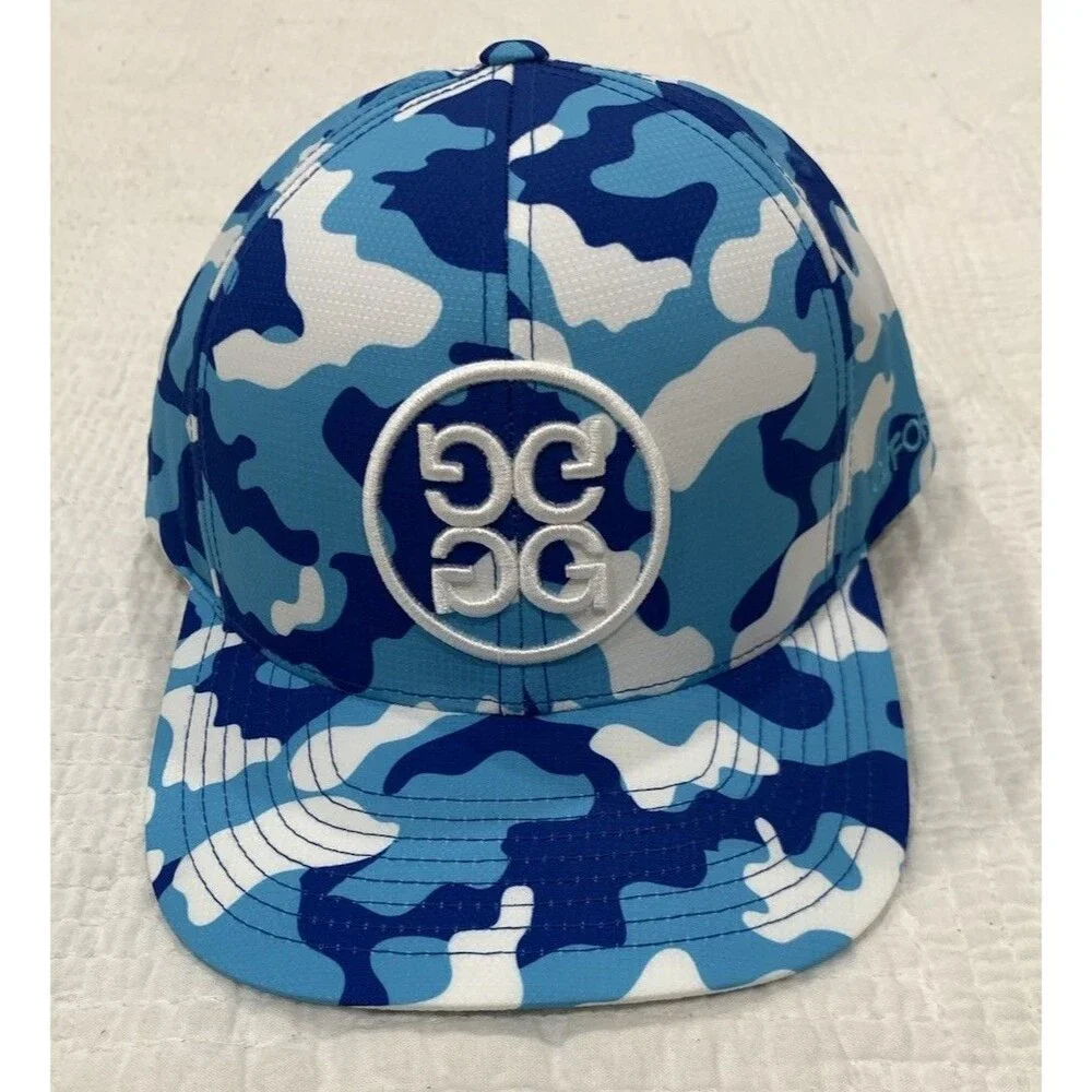 G/Fore Limited Edition Zyn Cool Mint Blue White Camo Snapback Golf Hat OSFA NWT